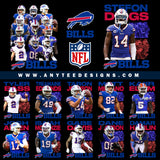 American Football Buffalo Bills Players T-Shirt Design Download File Bundle 2
