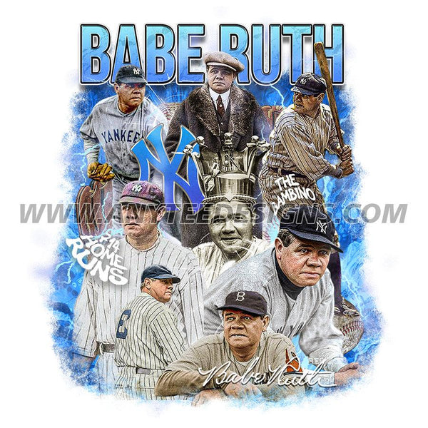 Babe Ruth Baseball Legend T Shirt Design Download File - anyteedesigns