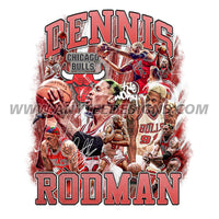 Dennis Rodman Basketball NBA Legend T Shirt Design Download File - anyteedesigns