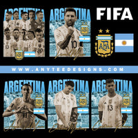 FIFA Argentina National Football Team AFA Design Bundle Files - anyteedesigns