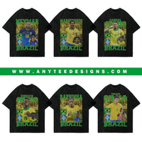 FIFA Brazil National Football Team CBF Players Design Bundle Files - anyteedesigns