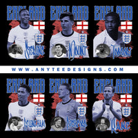 FIFA England National Football Team Players Design Bundle Files - anyteedesigns