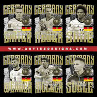 FIFA Germany National Football Team Players Design Bundle Files - anyteedesigns