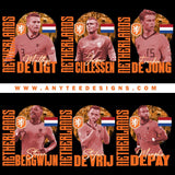 FIFA Netherlands National Football Team Players Design Bundle Files - anyteedesigns