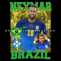 FIFA Neymar Jr Brazil National Football Team CBF Design File - anyteedesigns