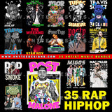 Hiphop Rap Bootleg T Shirt Design File Bundle 4 - anyteedesigns