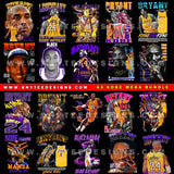 Kobe Bryant NBA T Shirt Design BUNDLE Pack File (63 Designs) - anyteedesigns