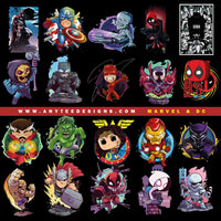 Marvel and DC Comics T-Shirt Design File Bundle 3 - anyteedesigns