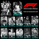 Mercedes Benz Formula 1 Drivers T-Shirt Design Download File Bundle - anyteedesigns