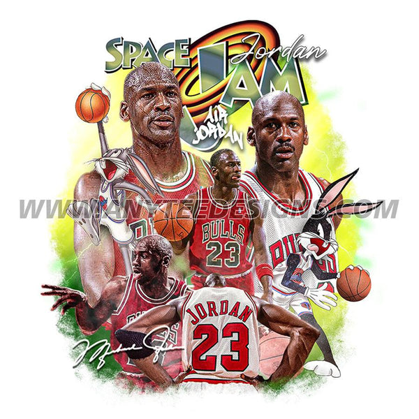 Michael Jordan NBA Basketball Legend Space Jam T Shirt Design Download File - anyteedesigns