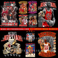 Michael Jordan NBA T Shirt Bootleg Design MEGA BUNDLE File (30 Designs) - anyteedesigns