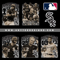 MLB Chicago White Sox Baseball Players Design Bundle Files - anyteedesigns