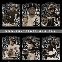 MLB Chicago White Sox Baseball Players Design Bundle Files - anyteedesigns