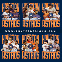 MLB Houston Astros Players Design Bundle Files - anyteedesigns