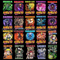 Naruto Design Bootleg T-Shirt Design Download File Bundle 1 - anyteedesigns