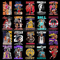 NBA Bootleg T-Shirt Design Download File Bundle 2 - anyteedesigns