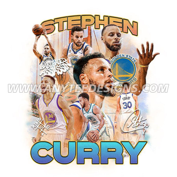 NBA Stephen Curry Bootleg T-Shirt Design Download File - anyteedesigns