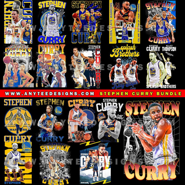 NBA Stephen Curry T Shirt Bootleg Design MEGA BUNDLE File - anyteedesigns