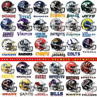 NFL 32 Team Helmets T-Shirt Design Download File Bundle 2 (OFF-WHITE) - anyteedesigns