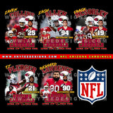 NFL Arizona Cardinals Players T-Shirt Design Download File Bundle - anyteedesigns