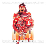 Patrick Mahomes NFL Player T-Shirt Design Printable File - anyteedesigns