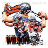 Russel Wilson NFL Player T-Shirt Design Printable File - anyteedesigns