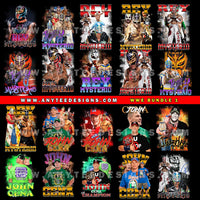 WWE WrestleMania Superstars T-Shirt Design Download File Bundle 1 - anyteedesigns