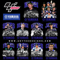 Yamaha Racing MotoGP Team Riders T-Shirt Design File Bundle - anyteedesigns